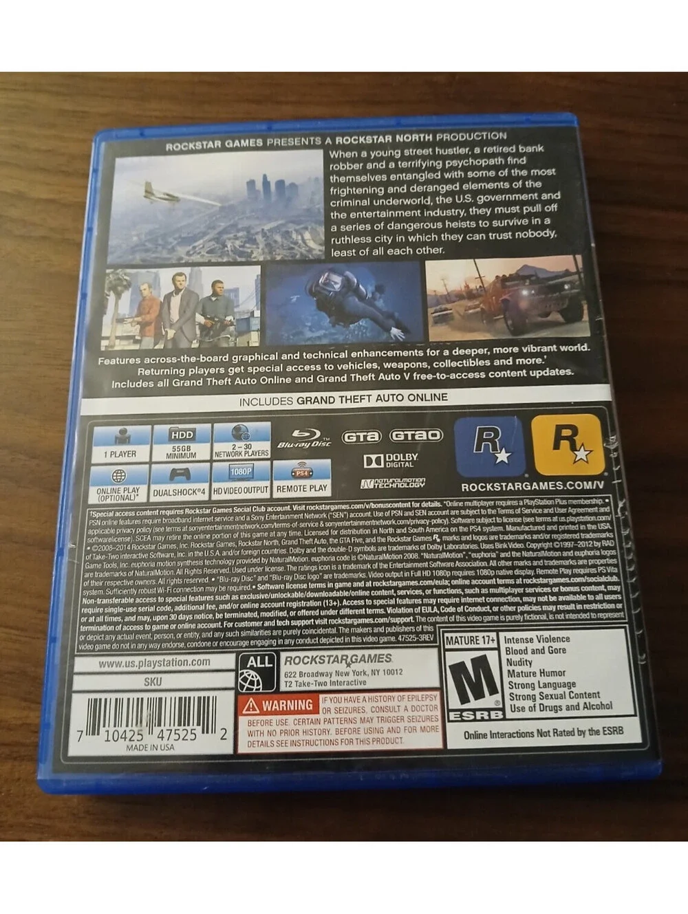 Grand Theft Auto V (Sony PlayStation 4, 2014)